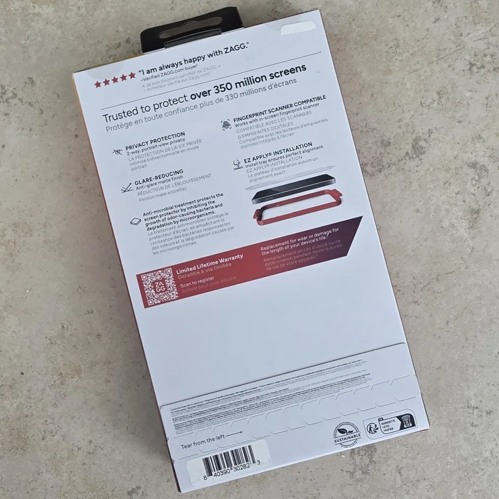 ZAGG Privacy Anti-Glare Screen Protector for Samsung Galaxy S24 Ultra